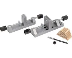 WOLFCRAFT Deuvelset Incl Deuvellaar, Boortje Met Dieptestop En Houten Deuvels (40 Stuks) Ø 8 Mm