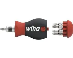 WIHA Schroevendraaier Stubby Met Bitmagazijn