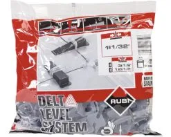 RUBI Delta Level System Clips 1 Mm 3-12 Mm, 100 Stuks