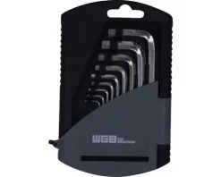 WGB Stiftsleutelset Binnenzeskant DIN 2936, 9-delig