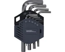 WGB Stiftsleutelset Binnenzeskant Kort, 9-delig