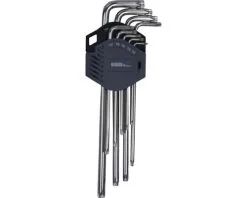 WGB Stiftsleutelset Torx Extra Lang, 9-delig