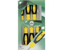 WIHA Set Schroevendraaiers, Sleuf/Pozidriv 6-delig