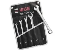 WGB Ring Ratelsteeksleutel Set Omschakelbaar In Roltas 5-delig