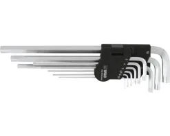 WGB Stiftsleutelset Binnenzeskant Met Tand 9-delig