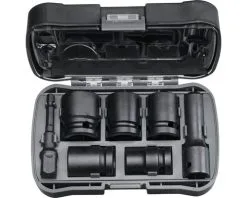 WGB Krachtdoppenset 1/2" Met Adapter, 7-delig