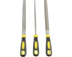 Vijlenset Grof 200 Mm, 3-delig