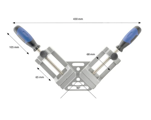 INDUSTRIAL Hoekklem Aluminium 68-65 Mm - Afbeelding 15