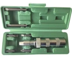 Wisvo Tools WISVO Slagschroevendraaierset 1/2" Met 6 Schroevendraaierbits