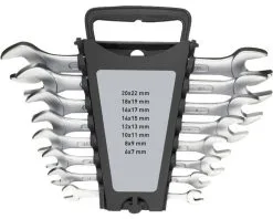 WGB Steeksleutelset 6x7 - 20x22 Mm , 8-delig