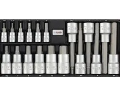 WGB Doppenset 1/4"+1/2", 18-delig